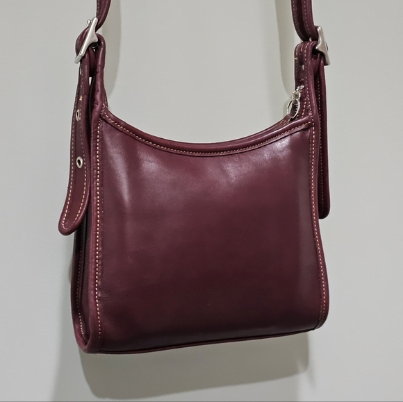 Sold!! Vintage Coach Legacy Small Zip Crossbody Shoulder Bag 9997 (Currant) - Picture 11 of 14